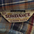 SUNDANCE 70-80s ポリコットン 襟芯 チェック ウエスタンシャツ メンズ import:L