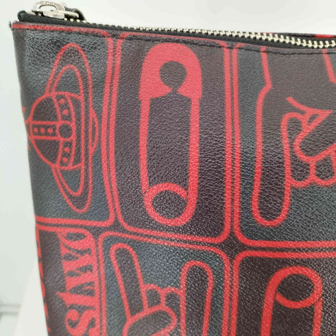 ヴィヴィアンウエストウッド Vivienne Westwood 総柄 PVC クラッチバック メンズ