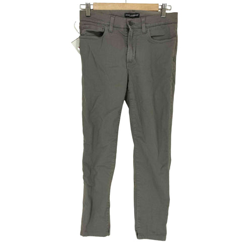 ドルチェアンドガッバーナ DOLCE&GABBANA バックポケットロゴプレートコットンパンツ レディース JPN:44