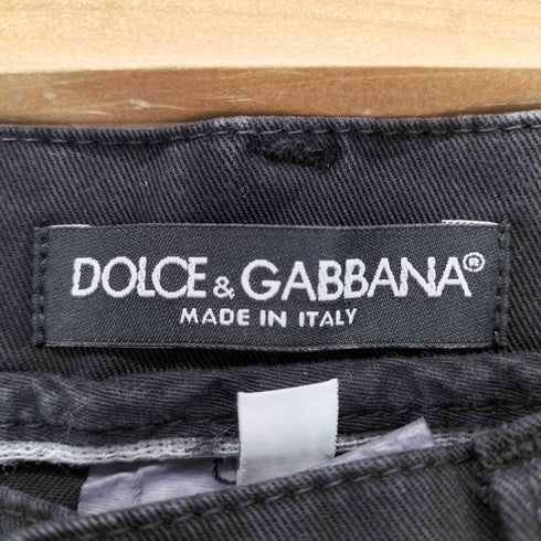 ドルチェアンドガッバーナ DOLCE&GABBANA バックポケットロゴプレートコットンパンツ レディース JPN:44
