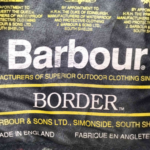 バブアー Barbour イングランド製 BORDER ボーダー 3ワラント オイルドジャケット メンズ