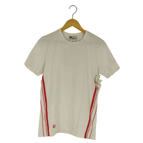 ディーゼル DIESEL イタリア製 サイドライン クルーネック Tシャツ メンズ import:L