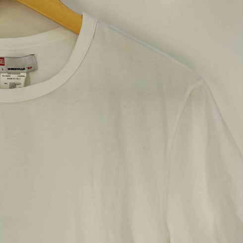 ディーゼル DIESEL イタリア製 サイドライン クルーネック Tシャツ メンズ import:L