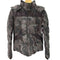 エーケイエム AKM LIMONTA NYLON CAMO LEATHER MOUNTAIN DOWN カモフラ フーデッドダウンジャケット メンズ JPN:M