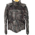 エーケイエム AKM LIMONTA NYLON CAMO LEATHER MOUNTAIN DOWN カモフラ フーデッドダウンジャケット メンズ JPN:M