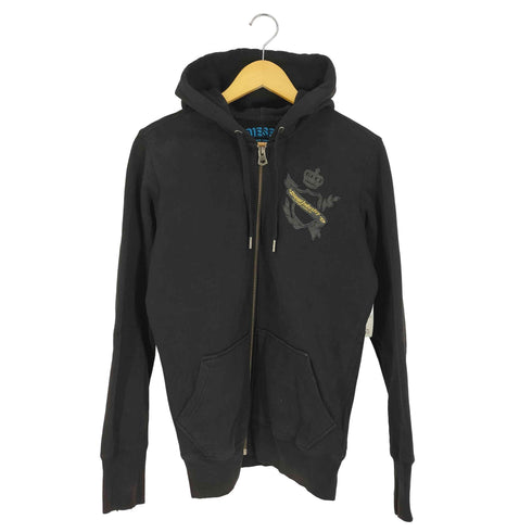 ディーゼル DIESEL WORKWEAR ロゴ刺繍 ジップアップパーカー メンズ import:S