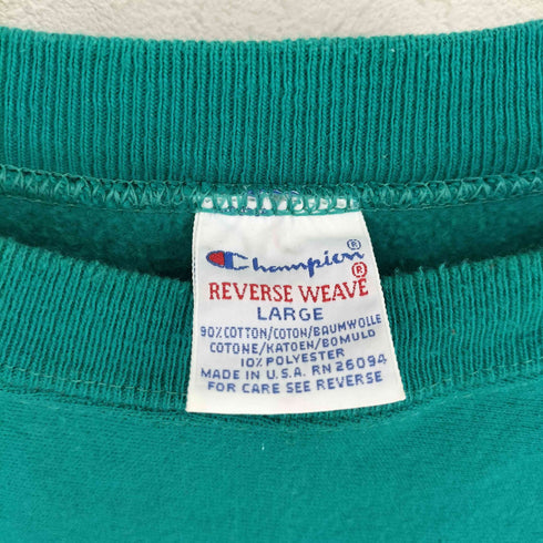 チャンピオン Champion MADE IN USA 刺繍タグ REVERSE WEAVE フロント刺繍 スウェット メンズ LARGE