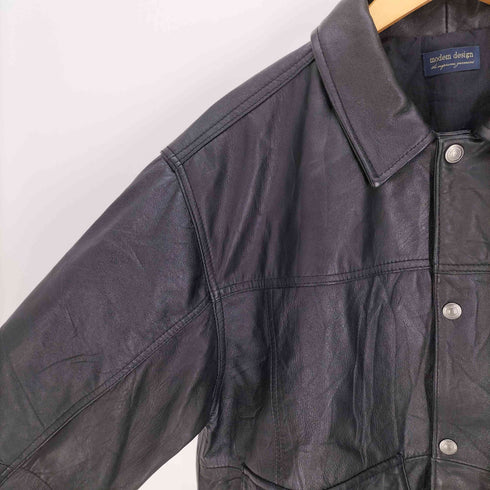 modem design Leather Flight Jacket 本革 レザー フライト ジャケット メンズ JPN:2