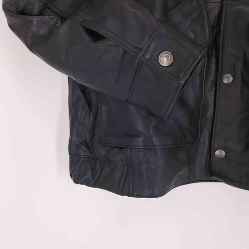 modem design Leather Flight Jacket 本革 レザー フライト ジャケット メンズ JPN:2