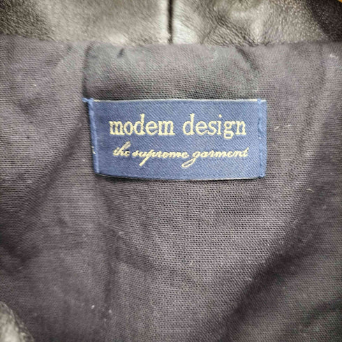modem design Leather Flight Jacket 本革 レザー フライト ジャケット メンズ JPN:2