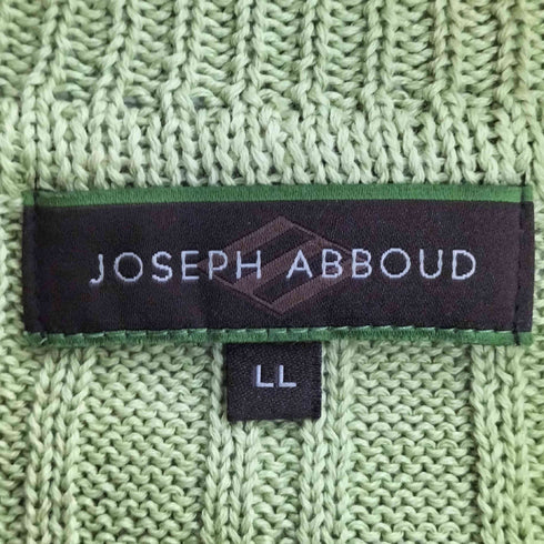 ジョセフアボード JOSEPH ABBOUD ハイネック コットンニットカーディガン メンズ LL