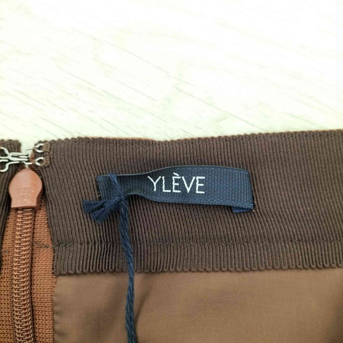 イレーヴ YLEVE シルク混 スリットスカート レディース 0