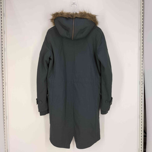 ディーゼル DIESEL ロゴプリント 襟ファー 裏地ボア モッズコート メンズ import:M