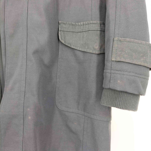 ディーゼル DIESEL ロゴプリント 襟ファー 裏地ボア モッズコート メンズ import:M