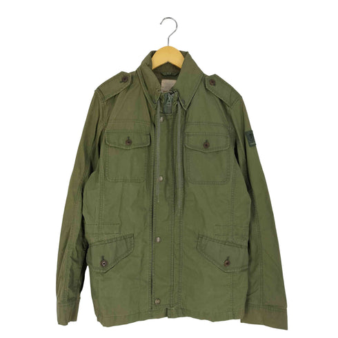 ディーゼル DIESEL ロゴパッチ M-65 コーティング ミリタリージャケット メンズ import:L