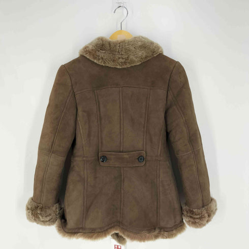 バーバリーロンドン BURBERRY LONDON シープレザー ダブル ムートンジャケット レディース 38