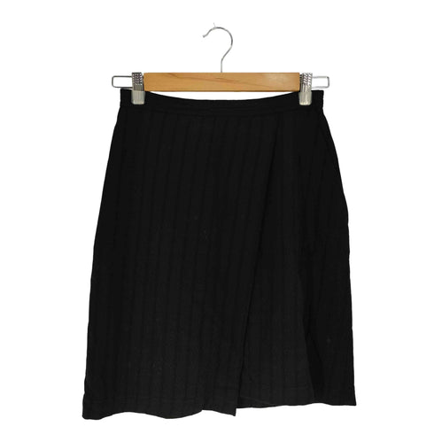 コムデギャルソン COMME des GARCONS シャドーストライプ レイヤードデザイン ウール スカート レディース JPN:M