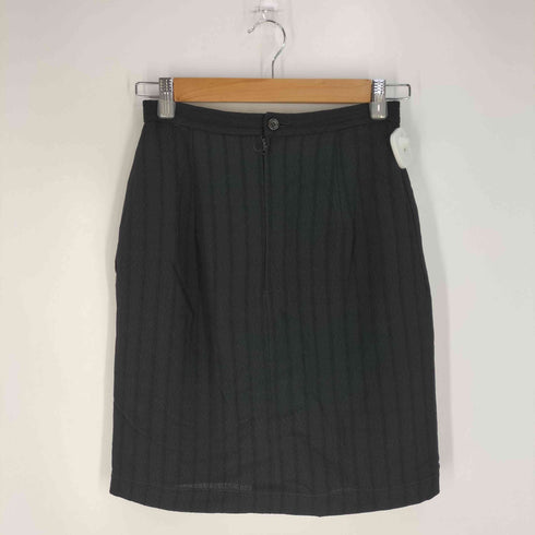 コムデギャルソン COMME des GARCONS シャドーストライプ レイヤードデザイン ウール スカート レディース JPN:M