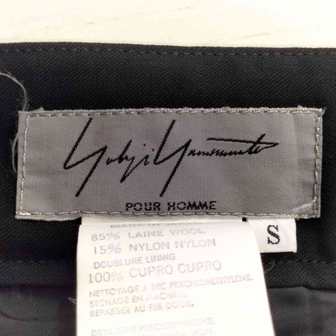 ヨウジヤマモトプールオム Yohji Yamamoto POUR HOMME 93SS ウールナイロン テーパードスラックス メンズ JPN:S