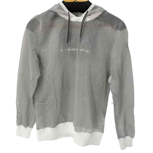 ランバン LANVIN SPORT SPORT 透かしメッシュロゴパーカー レディース JPN:40