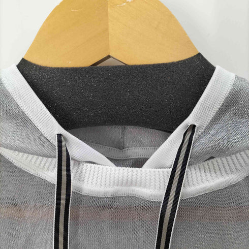 ランバン LANVIN SPORT SPORT 透かしメッシュロゴパーカー レディース JPN:40