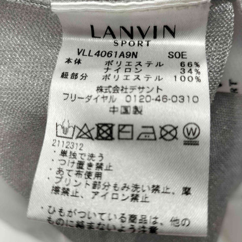 ランバン LANVIN SPORT SPORT 透かしメッシュロゴパーカー レディース JPN:40