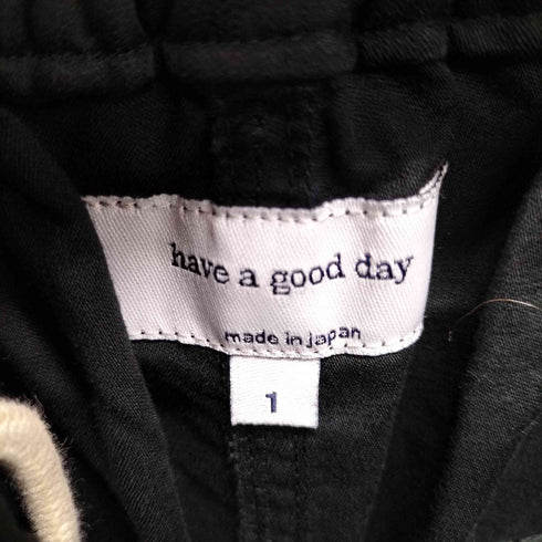 ハブアグッドデイ have a good day コットンベイカーパンツ メンズ JPN:1