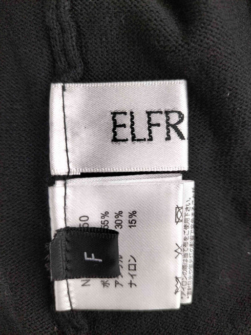 ELFRANK ティアードフレアドロップショルダーニットロングワンピース レディース FREE