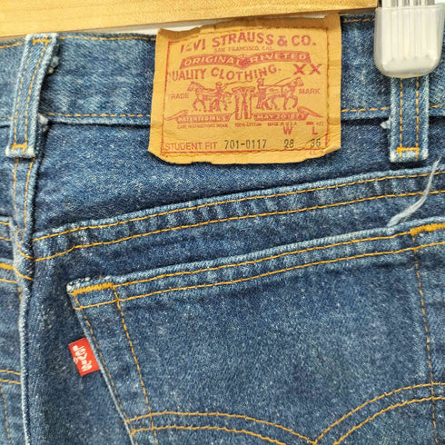 リーバイス Levis 80S MADE IN USA 701 ハイウエストデニムパンツ レディース 28/36