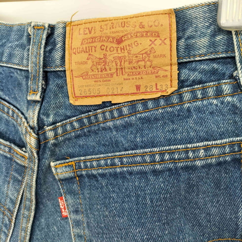 リーバイス Levis 80S MADE IN USA 505 ストレートデニムパンツ レディース 28/36