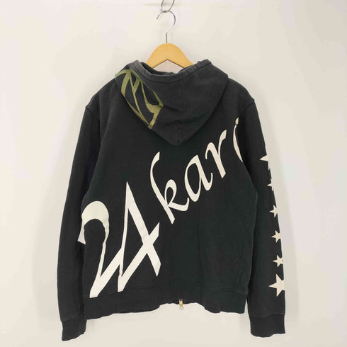 トゥエンティーフォーカラッツ 24karats ロゴジップアップスウェットパーカー メンズ JPN:L