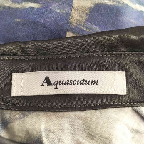 アクアスキュータム AQUASCUTUM 総柄ノースリーブシャツブラウス レディース