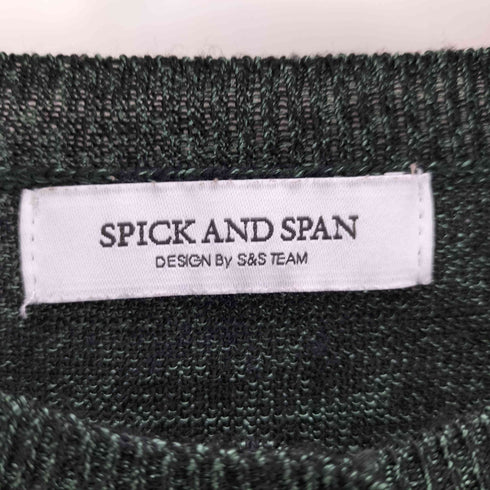 スピックアンドスパン Spick and Span リブ切替グリッターカーディガン レディース