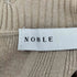 ノーブル Noble ワイドリブスリーブレスニットワンピース レディース