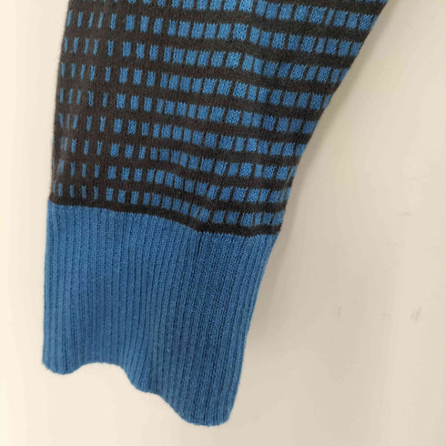 アルマーニエクスチェンジ ARMANI EXCHANGE 幾何学柄Vネックニットトップス メンズ JPN:S