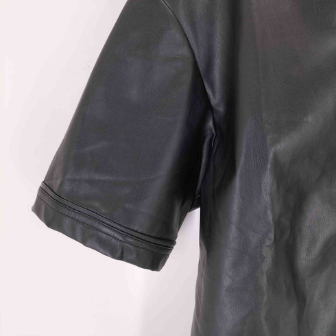 manfinity エコレザーベースボールシャツ メンズ JPN:M