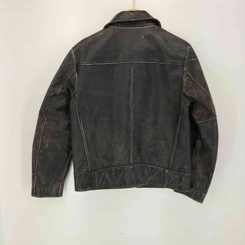 ギャップ Gap 00S OLD USED加工 カウレザースポーツジャケット メンズ import:XS