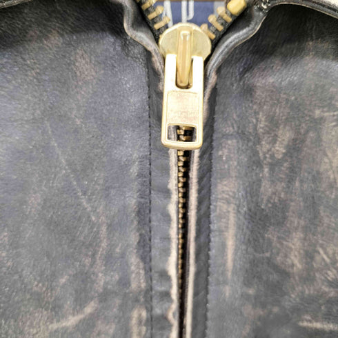 ギャップ Gap 00S OLD USED加工 カウレザースポーツジャケット メンズ import:XS