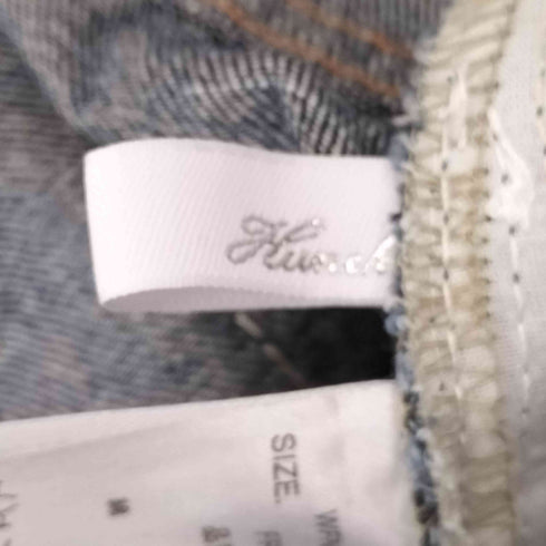 ハンチ Hunch 23SS スラブデニム ルーズワイドパンツ レディース FREE