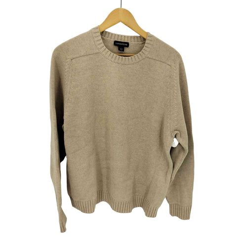ランズエンド LANDS END 日本製 コットン ハイゲージ ラグラン ニット メンズ import:L