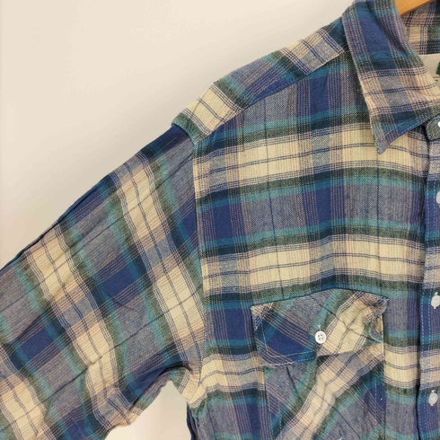 ネプカ NEPUCA タータンチェック フラップポケット L/S シャツ メンズ import:L