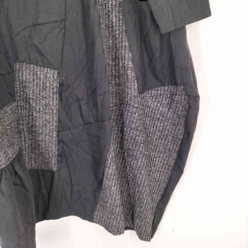 ダナキャランニューヨーク DKNY 90s USA製 ニットパッチワーク ワンピース レディース P