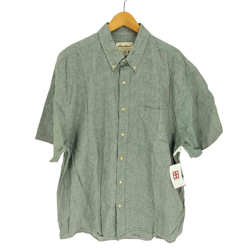 エディーバウアー Eddie Bauer 90-00S 白タグ B.D S/S オックスフォード シャツ メンズ import:L