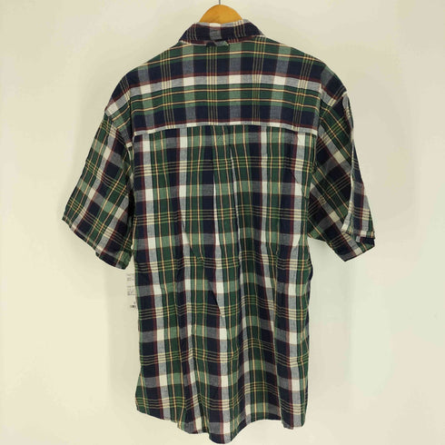 エディーバウアー Eddie Bauer 90-00S 白タグ マドラス チェック B.D S/S シャツ メンズ import:M