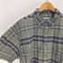 エディーバウアー Eddie Bauer 90-00S 白タグ マドラスチェック B.D S/S シャツ メンズ import:L