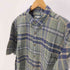 エディーバウアー Eddie Bauer 90-00S 白タグ マドラスチェック B.D S/S シャツ メンズ import:L