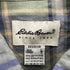 エディーバウアー Eddie Bauer 90-00S 白タグ マドラスチェック B.D S/S シャツ メンズ import:L
