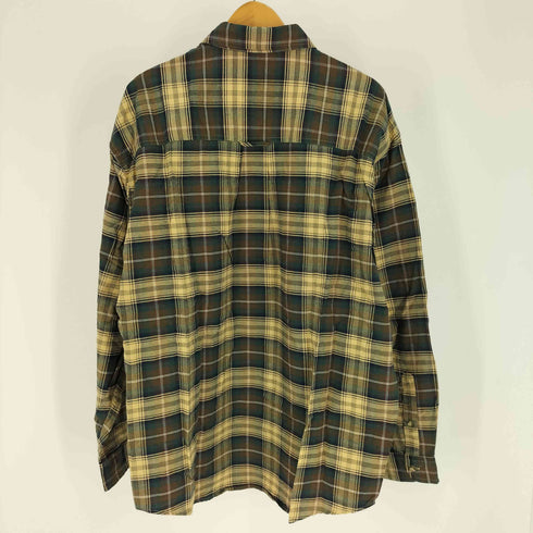 エディーバウアー Eddie Bauer 90-00S 白タグ タータンチェック B.D L/S シャツ メンズ import:L