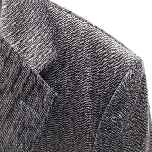 サヴィルロウ SAVILE ROW NIEDIECK VELVET ヘリンボーン ベロア2Bテーラードジャケット メンズ