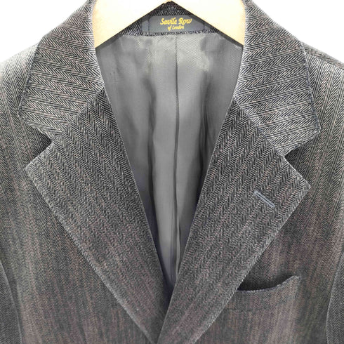 サヴィルロウ SAVILE ROW NIEDIECK VELVET ヘリンボーン ベロア2Bテーラードジャケット メンズ